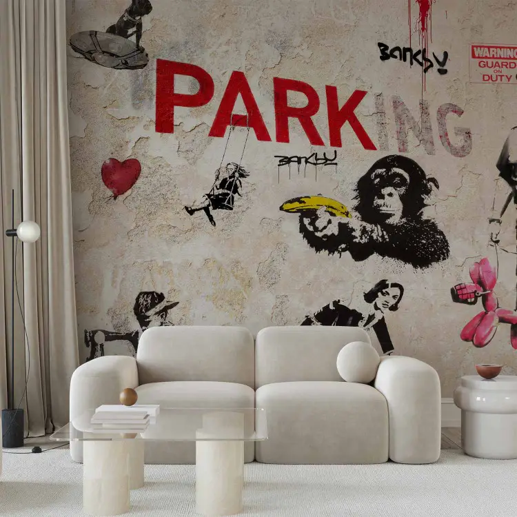 Collage graffiti Banksy