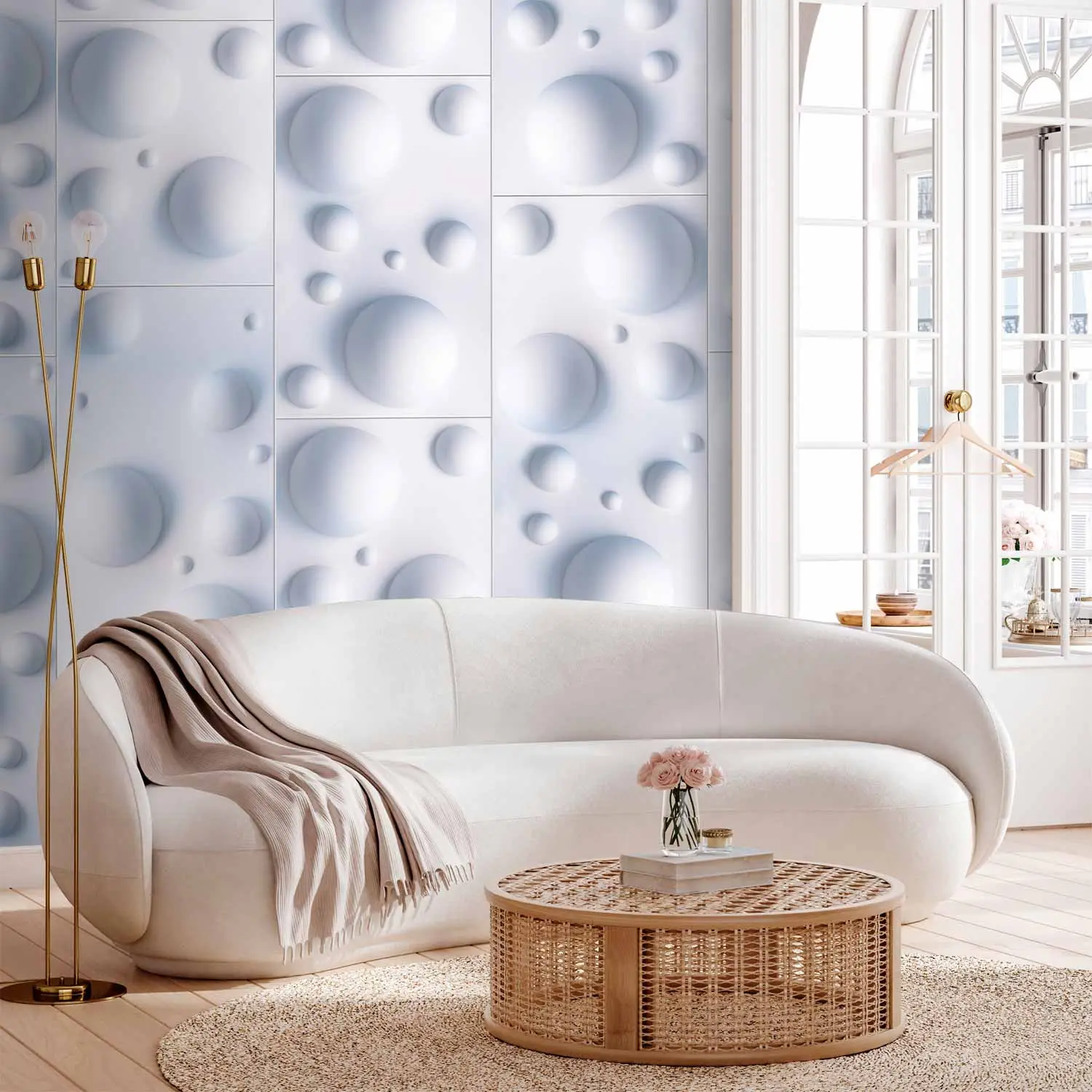 Carta da parati design Bubble Dance Motivi geometrici bimago