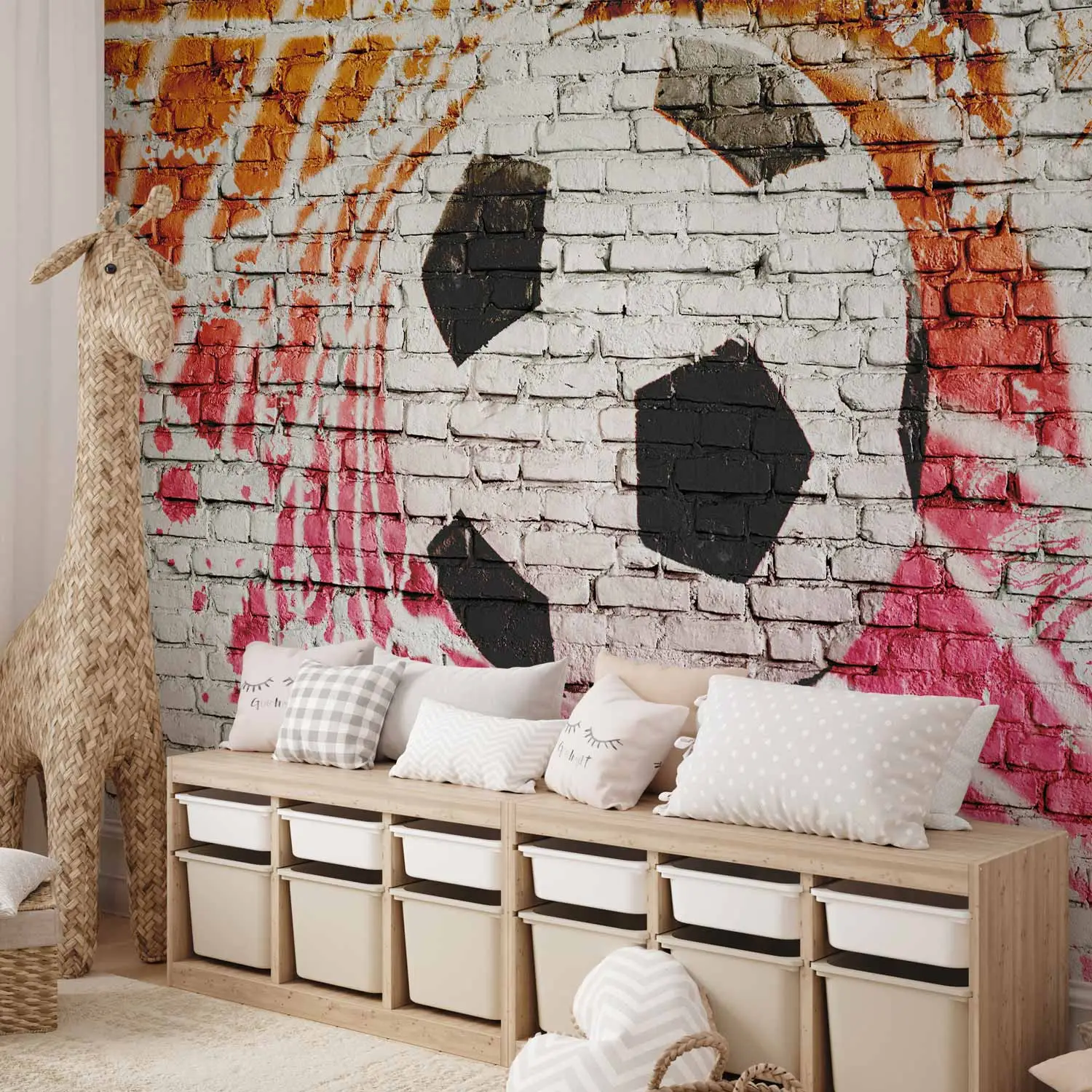 veces Poster di calcio per camera da letto per ragazzi, set di 3 decorazioni artistiche da parete, poster motivazionali con calcio di strada, poster
