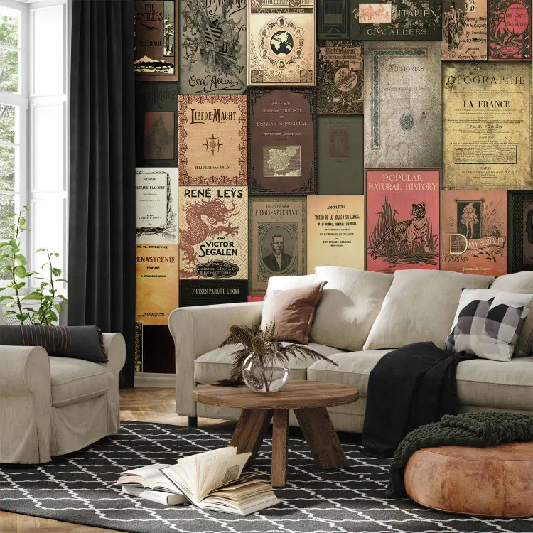 Paradiso dei libri - copertine colorate in stile vintage a collage