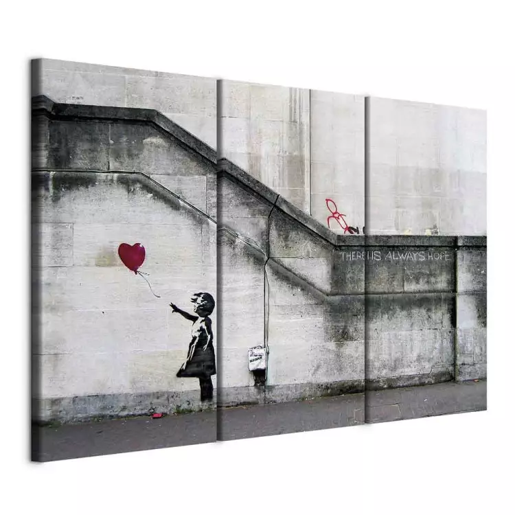 Quadro Ragazza Con Il Palloncino Rosso Banksy Graffiti Street Art Canvas Banksy - Foto 3