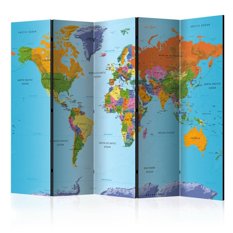 Paravento Colourful Geography [Room Dividers]