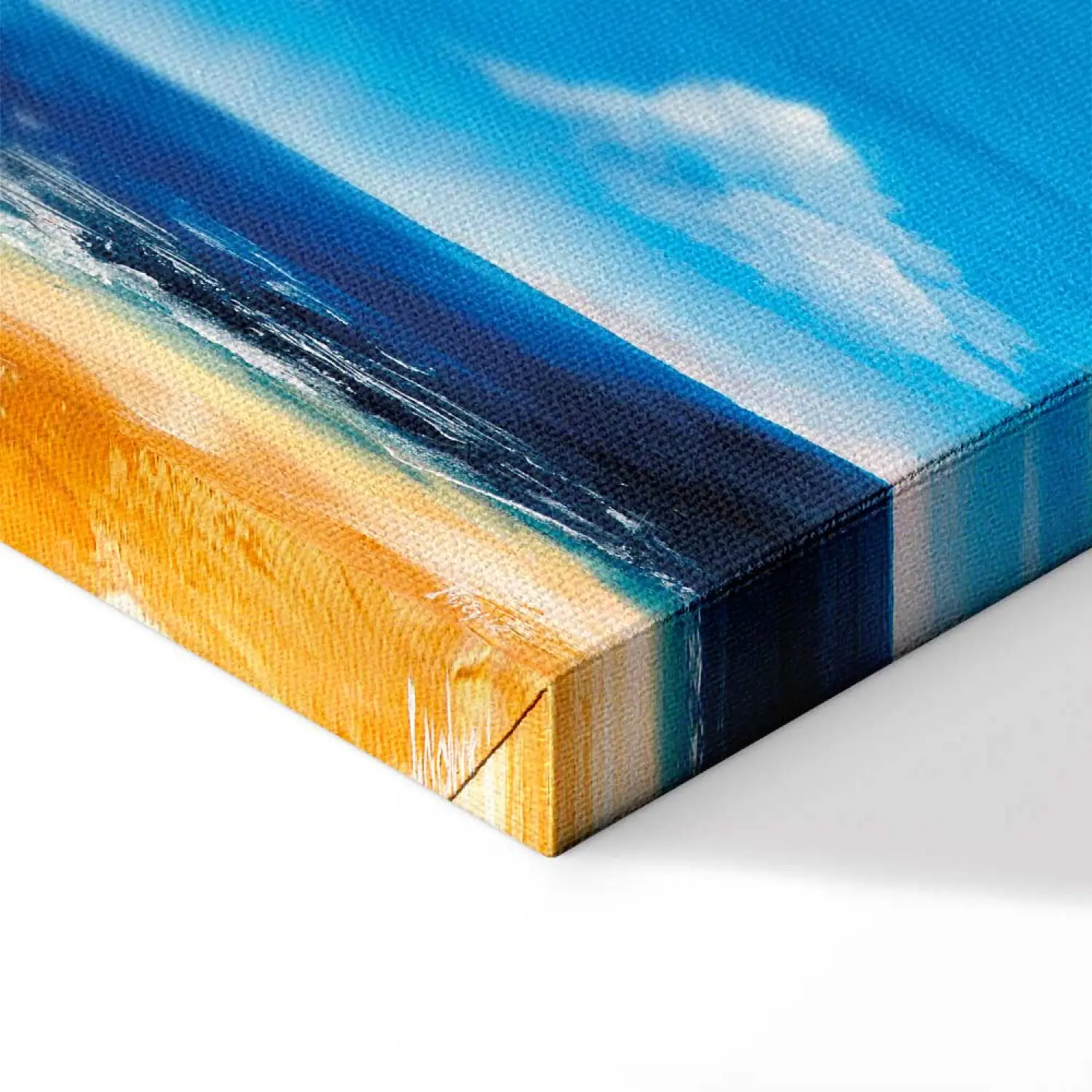 Quadro Su Tela Spiaggia Con Sedie A Sdraio 40x70 Cm | Pittura Paesaggio Marino Per Soggiorno E Camera Da Letto, Decorazione Murale Costiera, Opera D'Arte