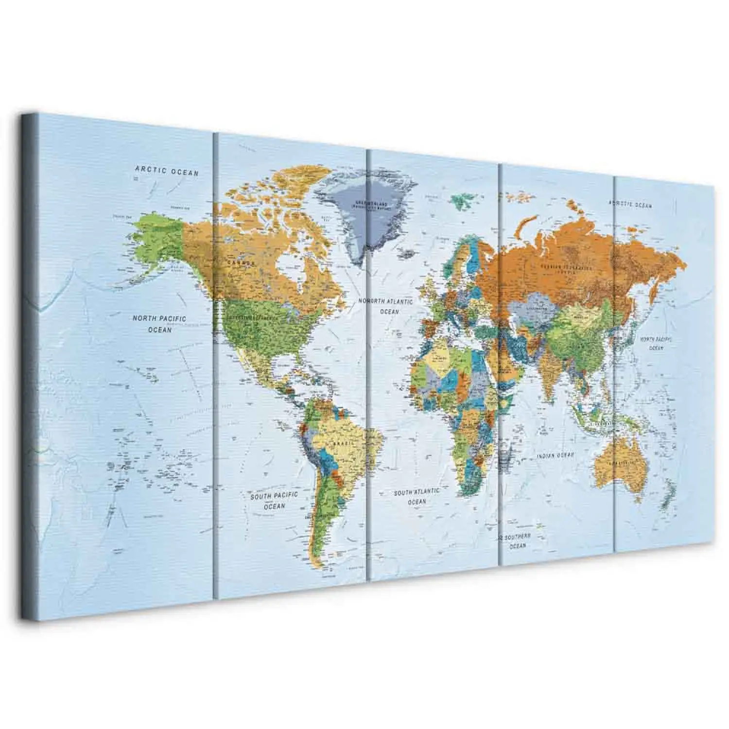 mappa del mondo continenti e paesi 2023