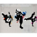 Carta da parati moderna Monkey dance - street art 60550 additionalThumb 3