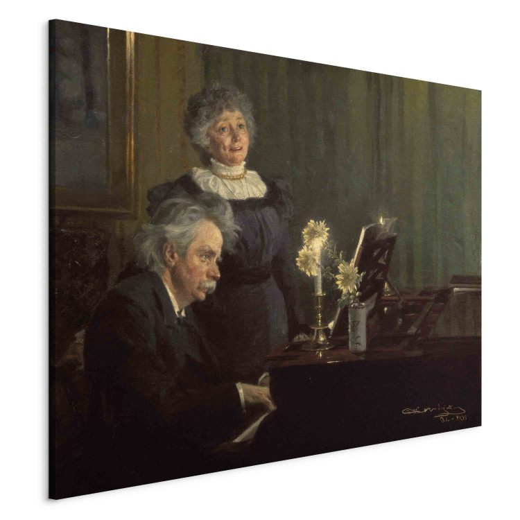 Quadro famoso Edvad Grieg accompanies his wife at the piano 157960 additionalImage 2