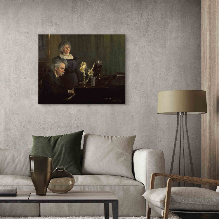 Quadro famoso Edvad Grieg accompanies his wife at the piano 157960 additionalImage 3