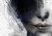 Quadro rotondo Half Face - Abstract Black and White Portrait of a Woman 148731 additionalThumb 4
