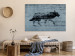 Quadro Figura lupo - animale strisciante su uno sfondo grigio-blu 134851 additionalThumb 3