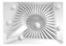 Carta da parati moderna Astrazione spaziale - illusione spaziale bianca in 3D con sfere 60161 additionalThumb 1