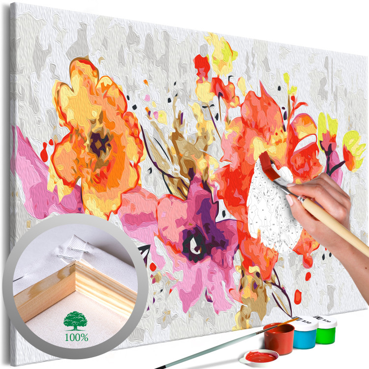 Quadri da dipingere Sunny Bouquet - Summer Composition of Colorful