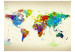 Carta da parati moderna Paint splashes map of the World 97091 additionalThumb 1