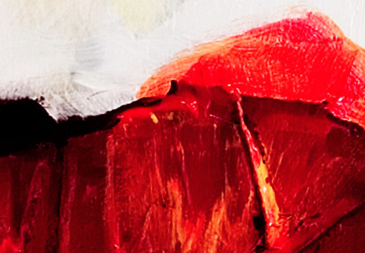 Quadro contemporaneo Tre fiori rossi (3 pezzi) - Papaveri su sfondo con delicato colore 48512 additionalImage 3