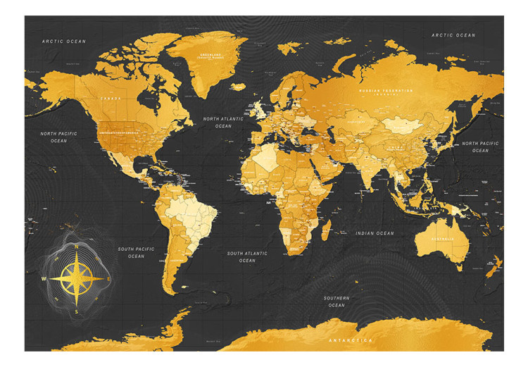 Carta da parati Map: Golden World 95022 additionalImage 1