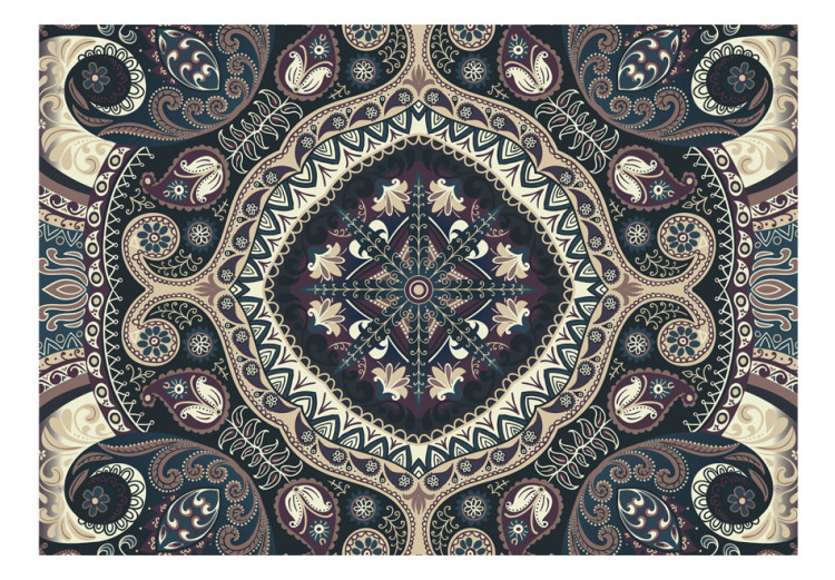Carta da parati moderna Mosaico - motivo orientale con regolari ornamenti a colori 96852 additionalImage 1