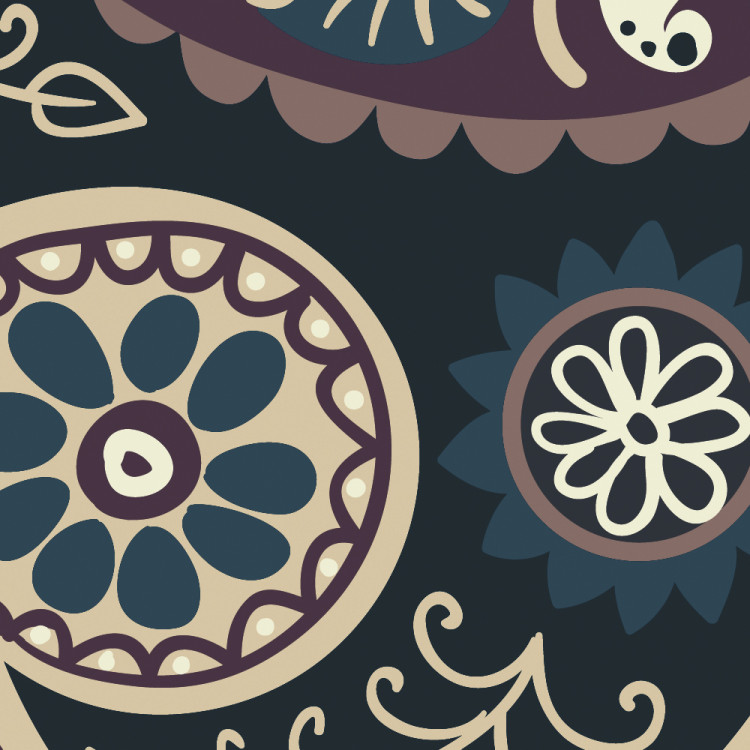 Carta da parati moderna Mosaico - motivo orientale con regolari ornamenti a colori 96852 additionalImage 3