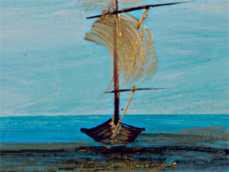 Quadro moderno astratto mare tela grande dipinto - Arredamento e