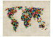 Carta da parati World Map - a kaleidoscope of colors 96862 additionalThumb 1