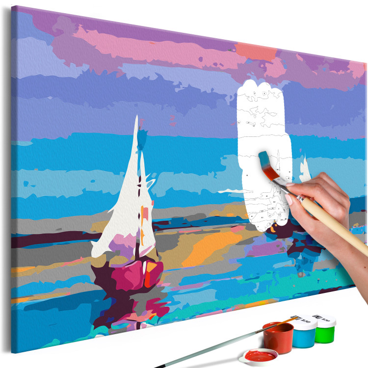 Quadri da dipingere Sea Landscape - Set per dipingere con i numeri per gli  adulti Bimago