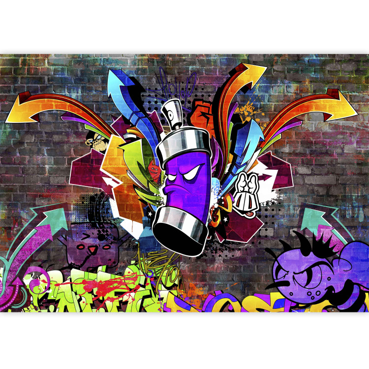 Carta da parati moderna Graffiti: attacco colorato 94782 additionalImage 3