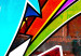 Carta da parati moderna Graffiti: attacco colorato 94782 additionalThumb 8