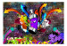 Carta da parati moderna Graffiti: attacco colorato 94782 additionalThumb 1