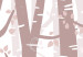 Carta da parati moderna Bosco pastello - betulle rosa con foglie chiare sui rami 145113 additionalThumb 8