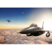 Carta da parati Caccia F16 - paesaggio con aereo su sfondo di cielo azzurro con nuvole 97023 additionalThumb 3