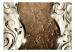 Carta da parati Composizione con Foglie - texture bronzata con tessuto di seta 97153 additionalThumb 1