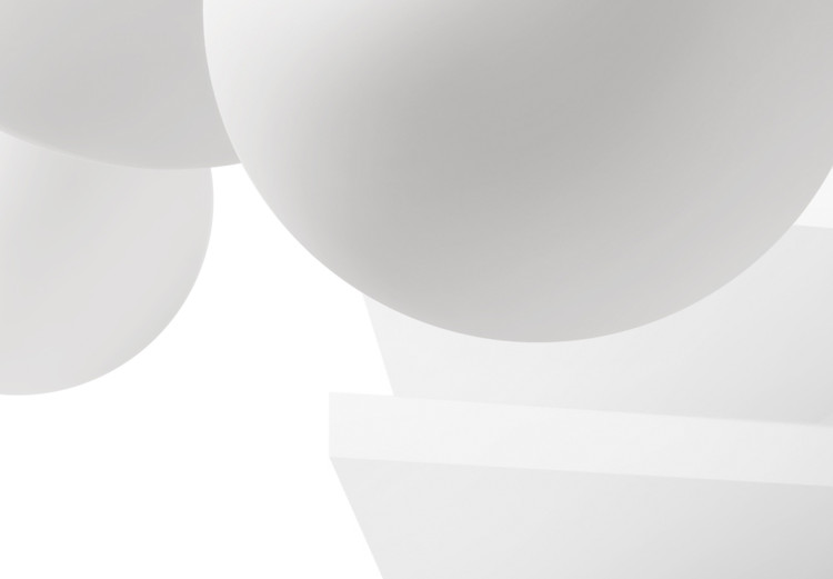 Carta da parati Astrazione moderna - corridoio bianco con effetto 3D e sfere 98063 additionalImage 4