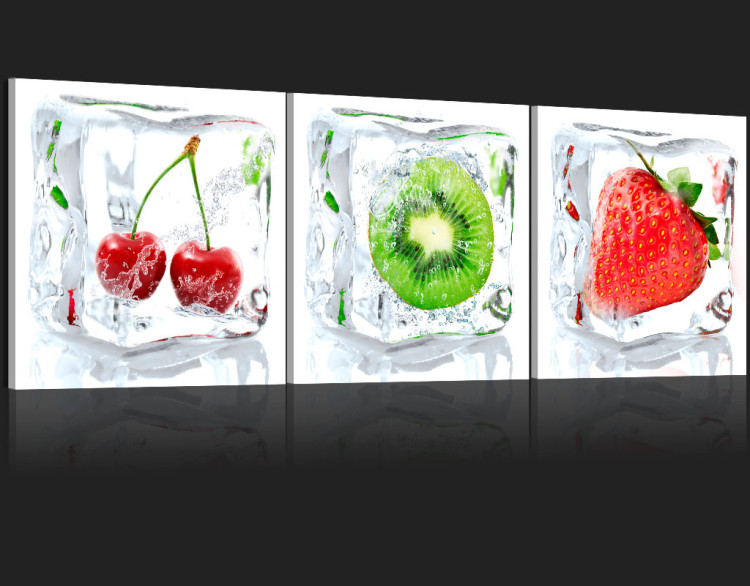 Quadro su vetro acrilico Frozen Fruits [Glass] 92873 additionalImage 6