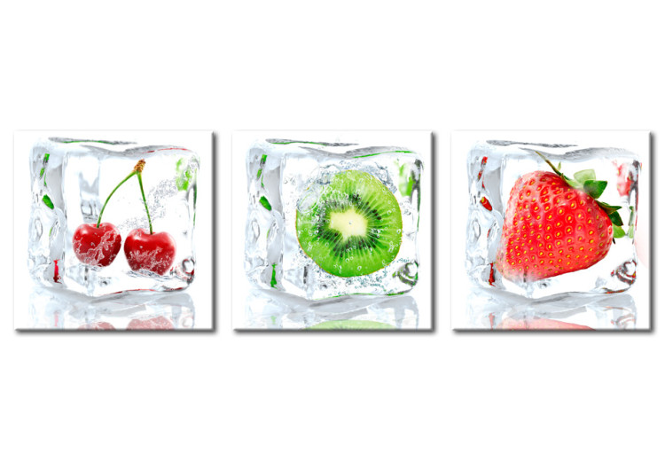 Quadro su vetro acrilico Frozen Fruits [Glass] 92873 additionalImage 2