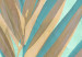 Quadro Foglia di palma colorata - tema vegetale esotico su uno sfondo verde 127583 additionalThumb 5