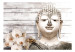 Carta da parati Buddha sorridente 61783 additionalThumb 1