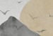 Carta da parati moderna Paesaggio wabi-sabi - paesaggio di montagne e alba in stile giapponese 145093 additionalThumb 3