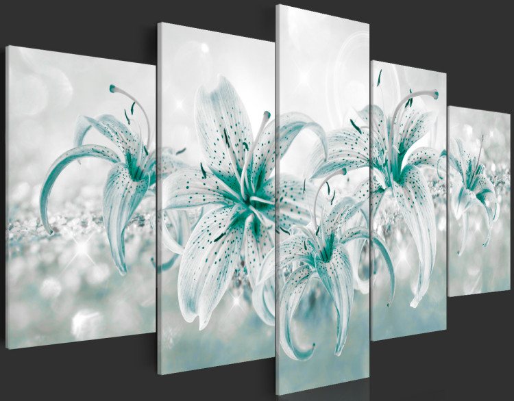 Quadro su vetro acrilico Sapphire Lilies [Glass] 92514 additionalImage 6