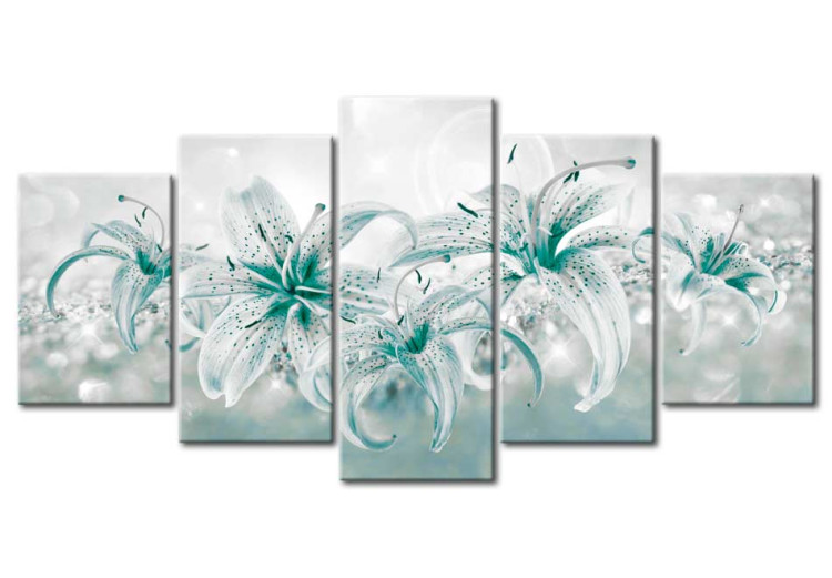 Quadro su vetro acrilico Sapphire Lilies [Glass] 92514 additionalImage 2