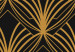 Carta da parati Età dorata - pattern regolare con forme fantasiose su sfondo scuro 143205 additionalThumb 4