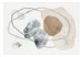 Carta da parati moderna Elementi - astratta minimalista con disegni grigi e beige 138825 additionalThumb 1