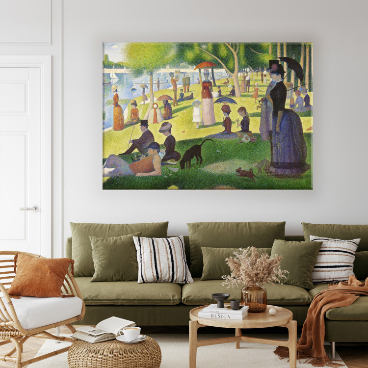 Quadro famoso Sunday Afternoon on the Island of La Grande Jatte - Georges  Seurat - Quadri famosi