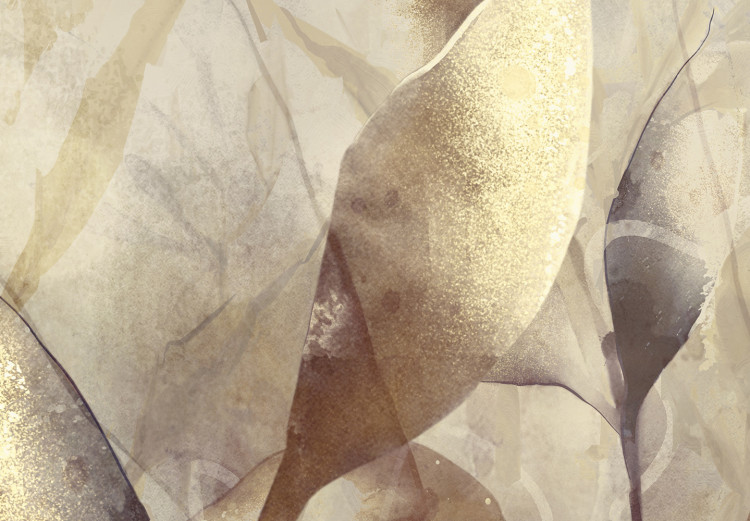 Carta da parati moderna Orto - paesaggio con composizione di piante e luce dorata sulle foglie 143555 additionalImage 4