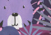 Carta da parati moderna Giungla - motivo animale per bambini su sfondo viola e rosa 143575 additionalThumb 8