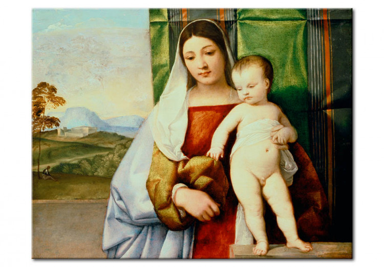 Riproduzione quadro Madonna col Bambino - Tiziano - Quadri famosi