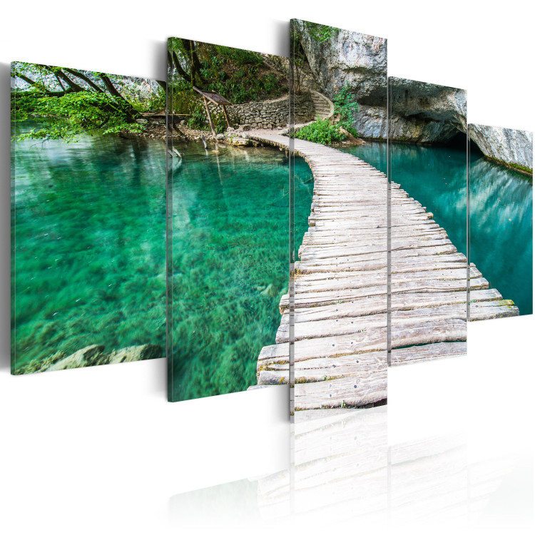 Quadro su tela Lago color turchese - Mare - Paesaggi - Quadri