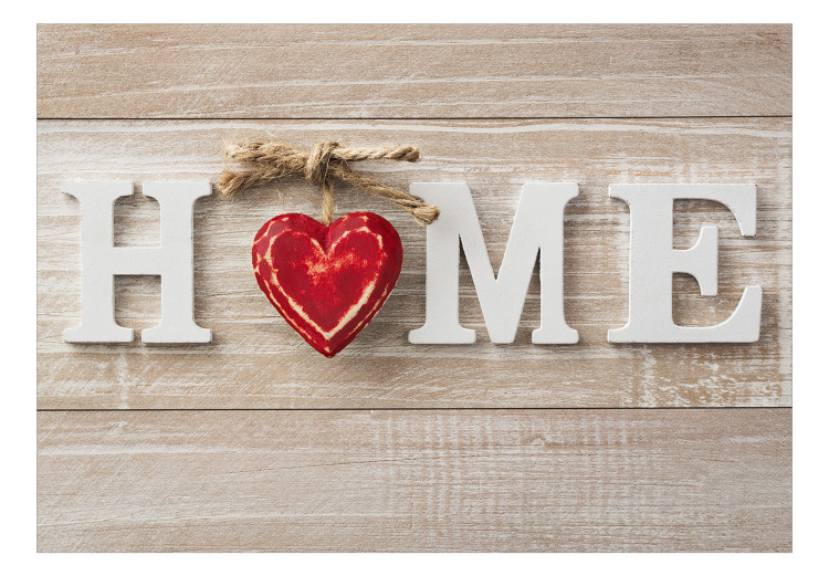 Carta da parati moderna Home Heart (Red) 125046 additionalImage 1