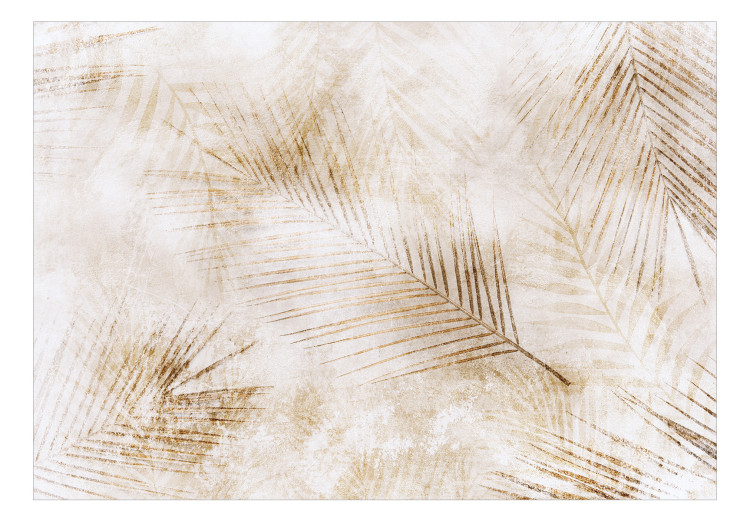 Carta da parati moderna Natura del deserto - paesaggio con palma su sfondo bianco 143566 additionalImage 1