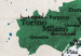 Quadro su tela Mappa italiana - grafica in colori nazionali con città segnate 55266 additionalThumb 5