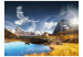 Carta da parati moderna Nuvole - panorama di alte montagne sopra un lago azzurro 60586 additionalThumb 1