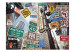 Carta da parati Segnali di New York - Street Art con segnali stradali di New York 60686 additionalThumb 1