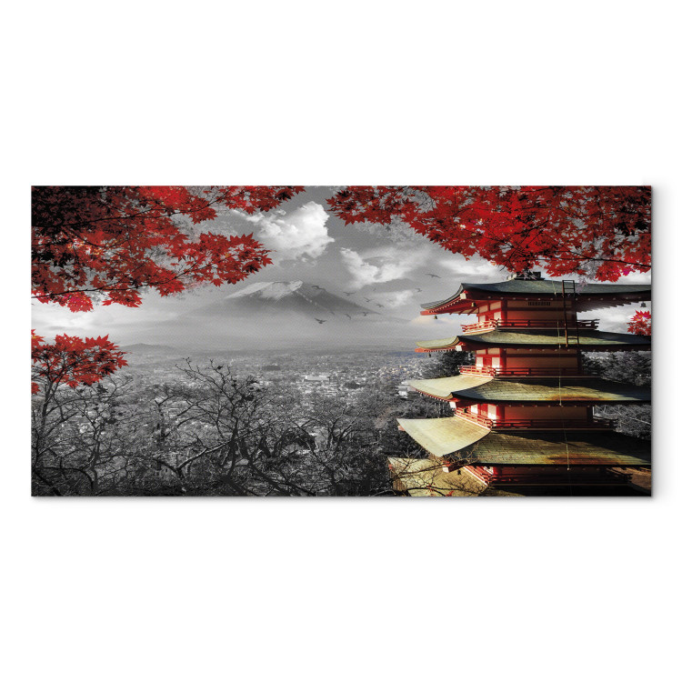 Stampa su tela Arte dell'Armonia - paesaggio naturale e montagne in Giappone  - Paesaggi - Quadri